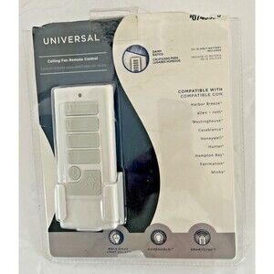 Harbor Breeze 40837 Off-White Handheld Universal Ceiling Fan Remote Control New